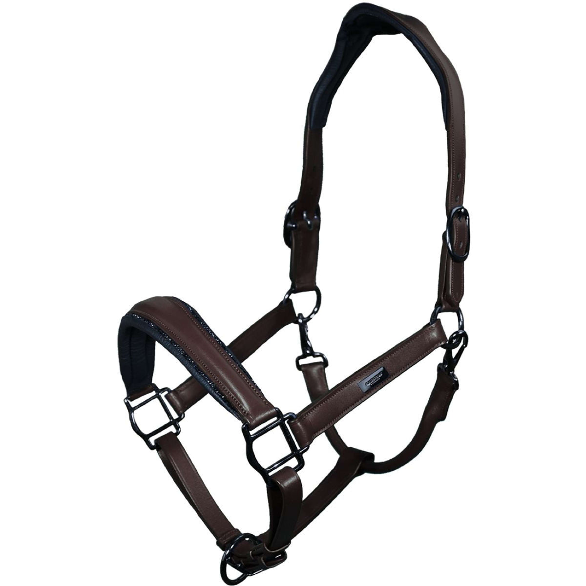 Equestrian Stockholm Licol Glimmer Anatomic Leather Marron