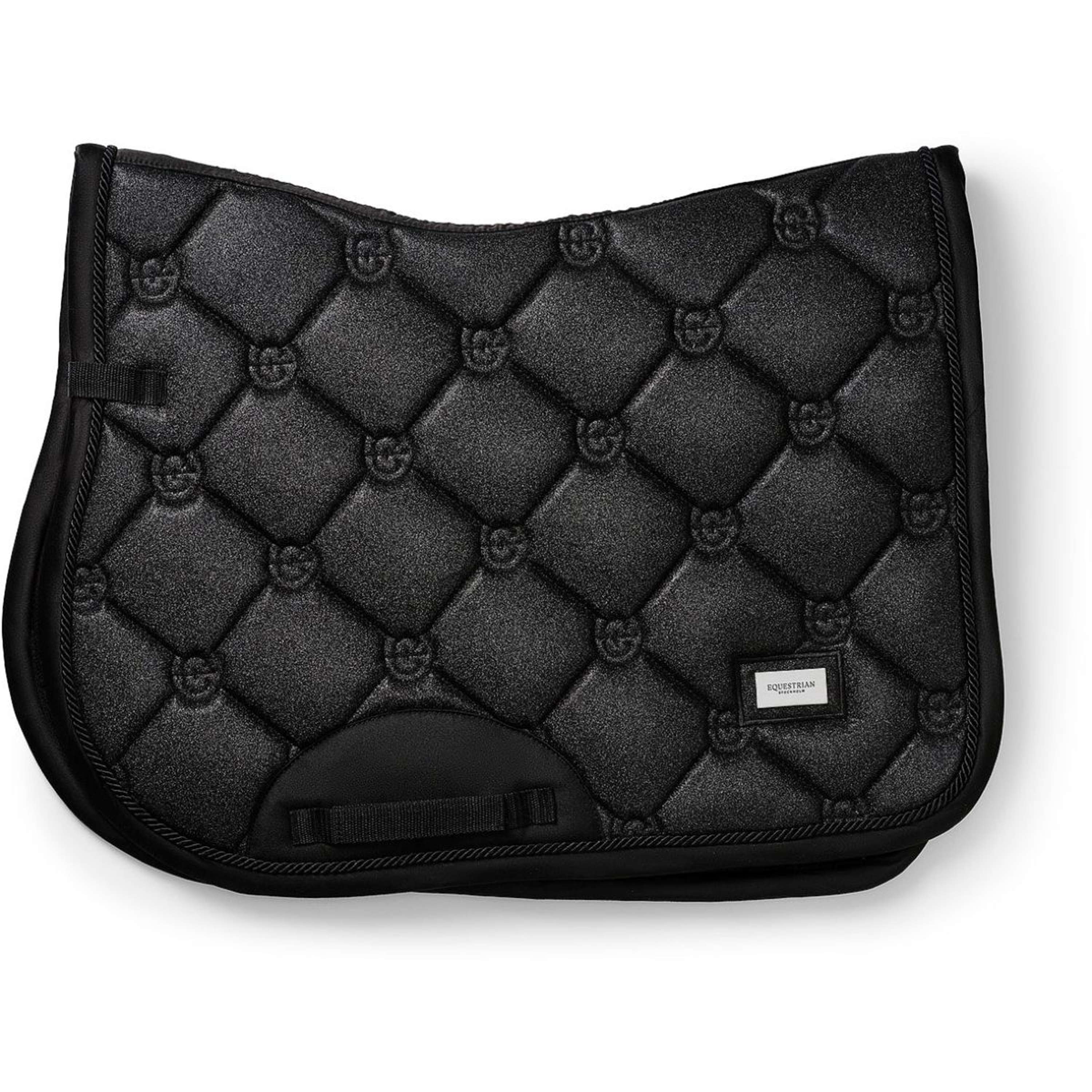 Equestrian Stockholm Tapis de Selle de Saut All Black Glimmer