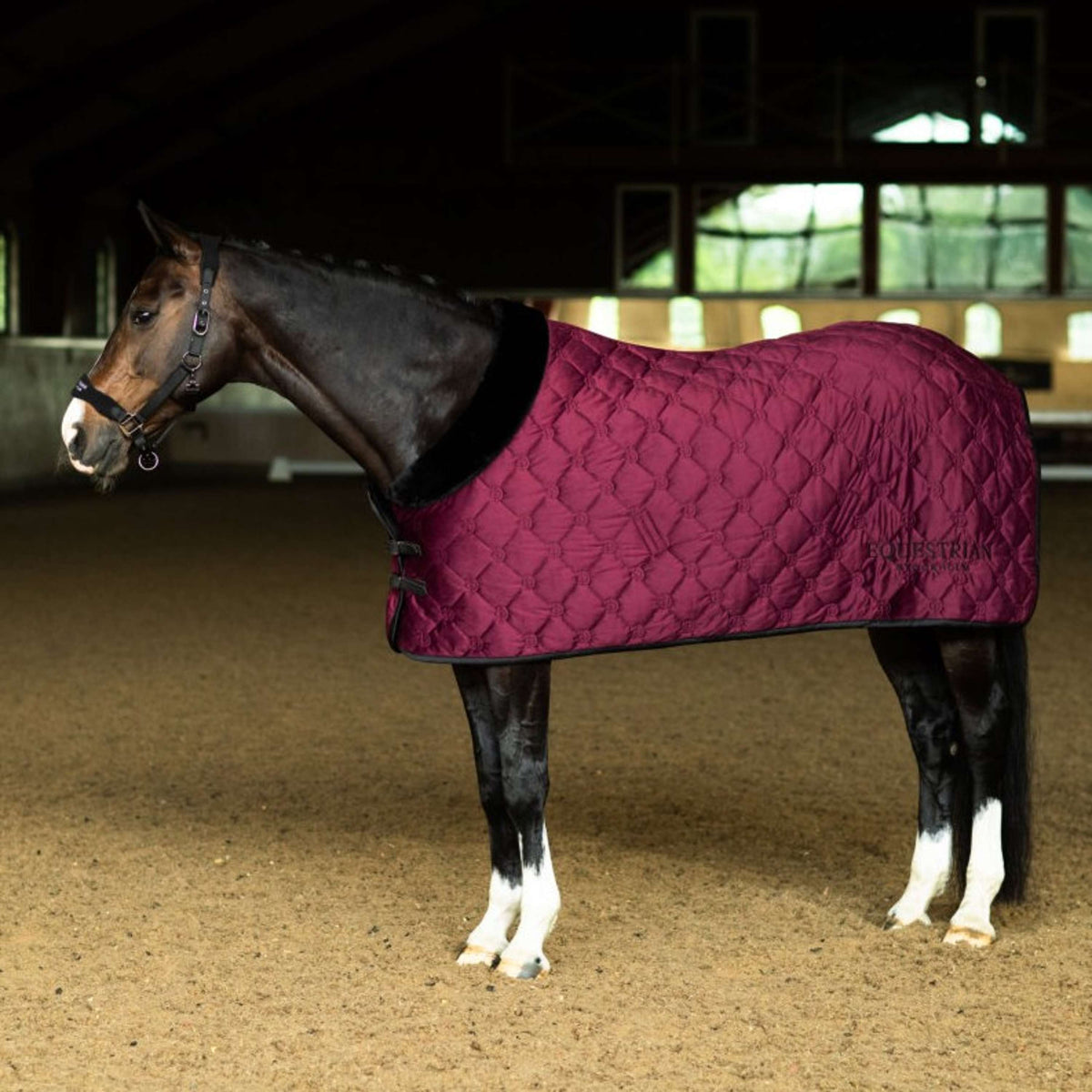 Equestrian Stockholm Couverture Polaire Velvet Merlot