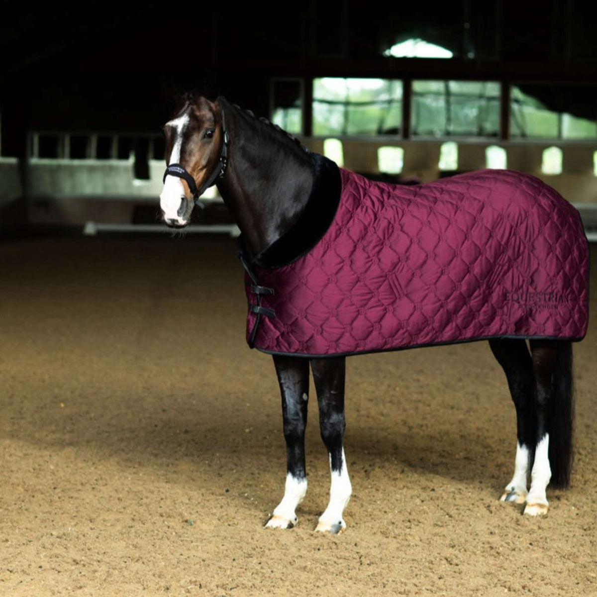 Equestrian Stockholm Couverture Polaire Velvet Merlot