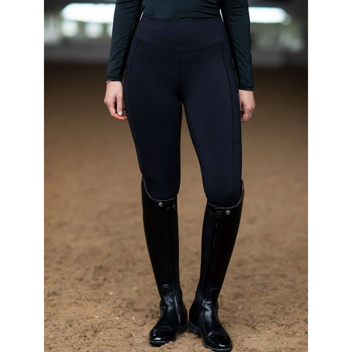Equestrian Stockholm Legging d'Équitation Movement Full Grip All Black