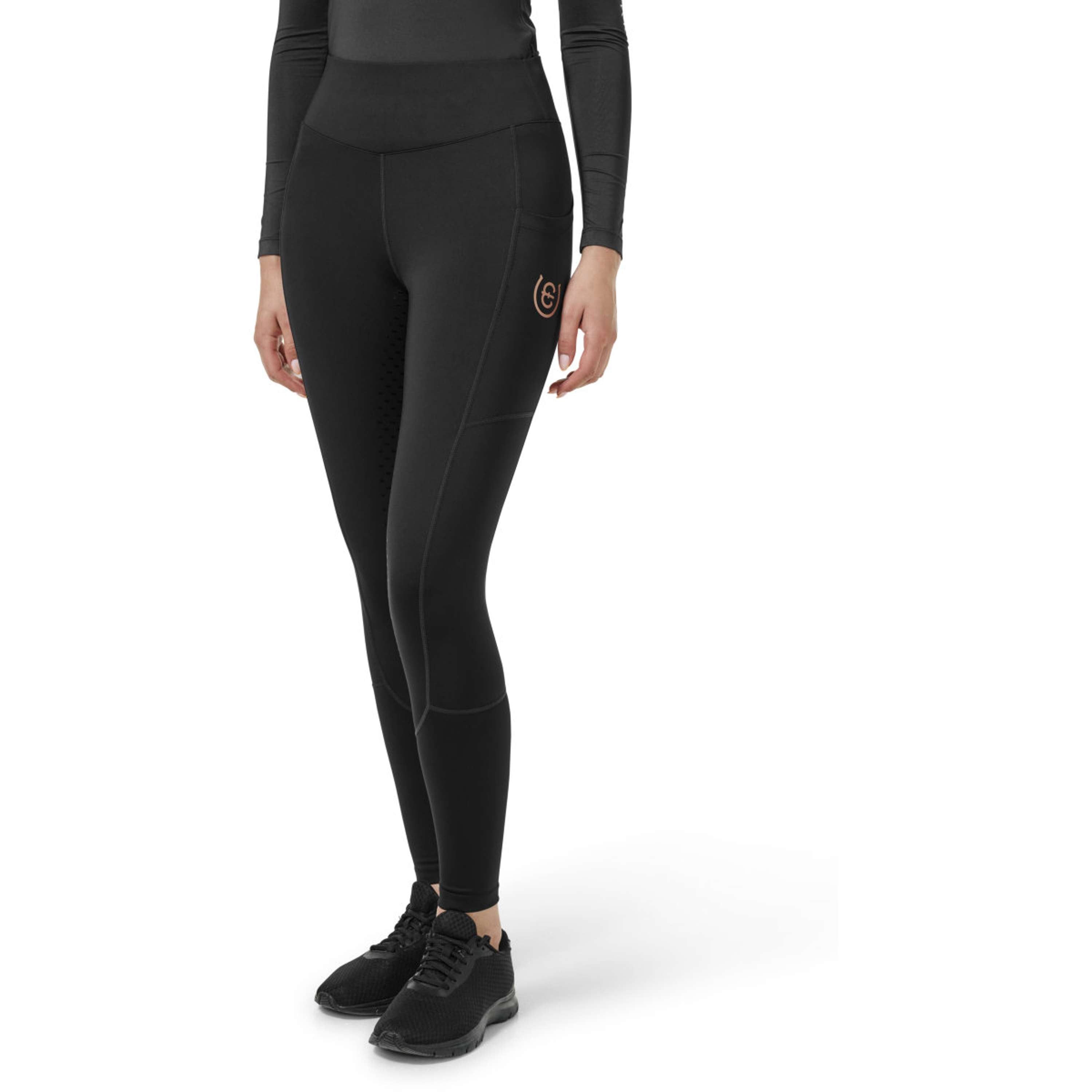 Equestrian Stockholm Legging d'Équitation Movement Full Grip Noir/Blush
