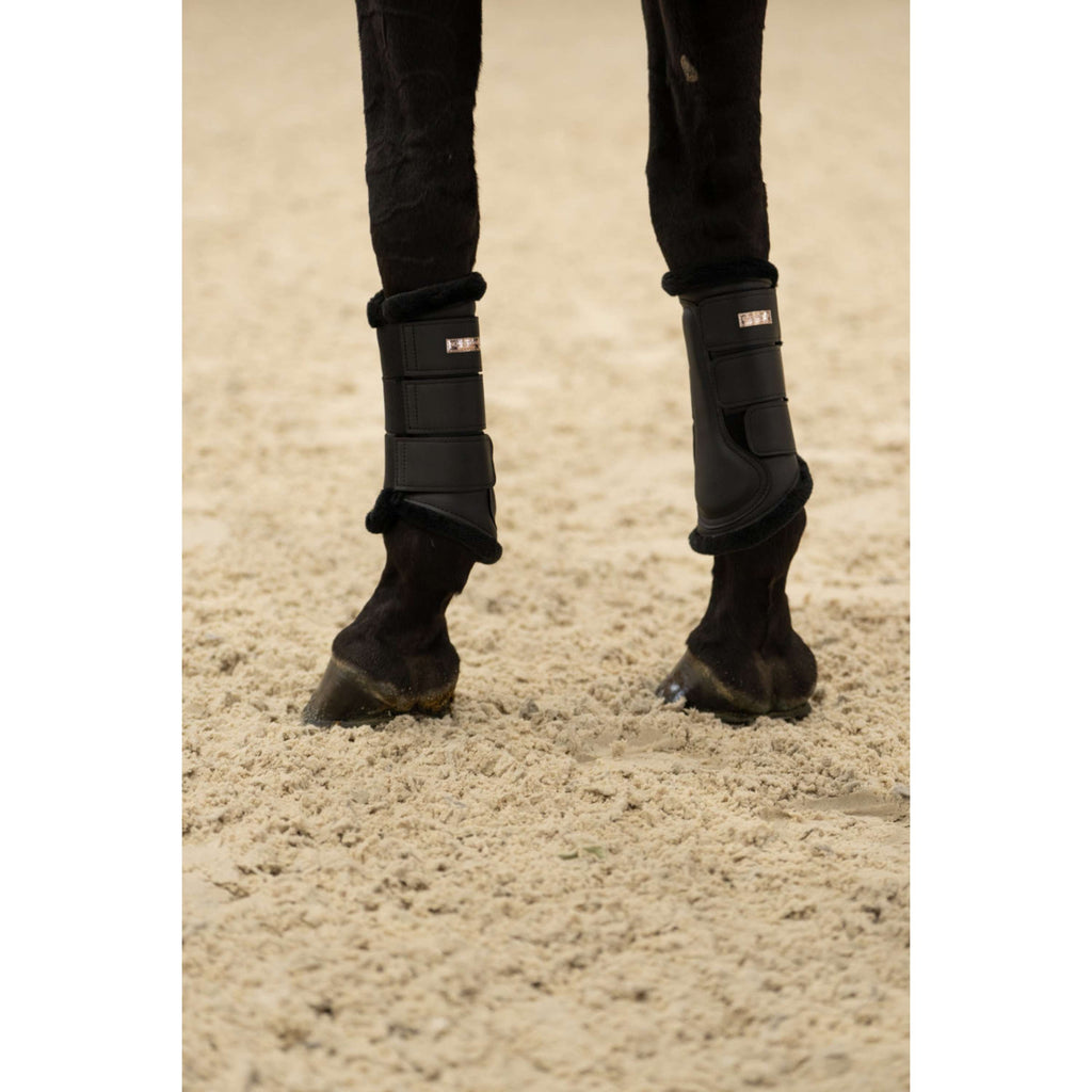 Equestrian Stockholm Guêtres Noir/Blush