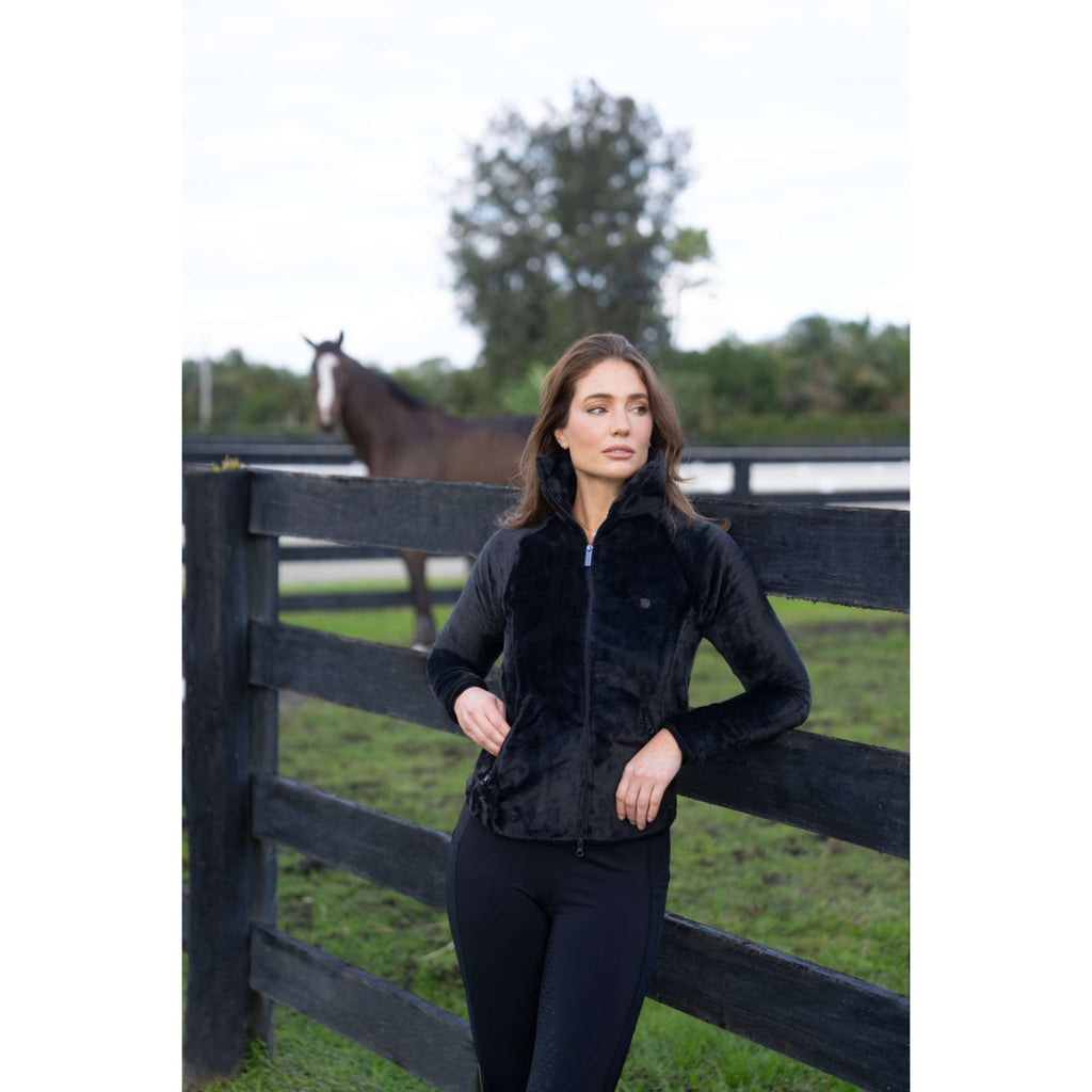 Equestrian Stockholm Blouson Polaire Velvet Noir