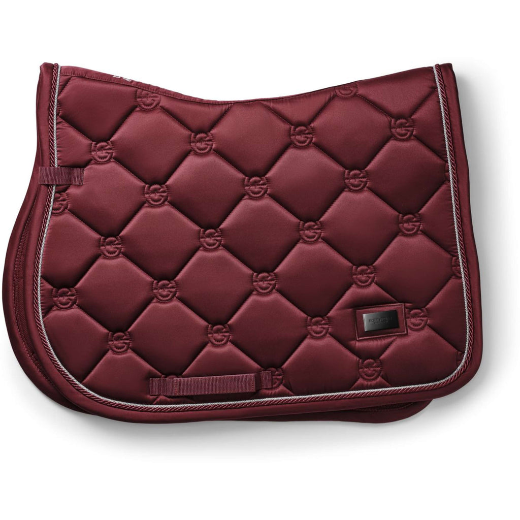 Equestrian Stockholm Tapis de Selle de Saut Bordeaux