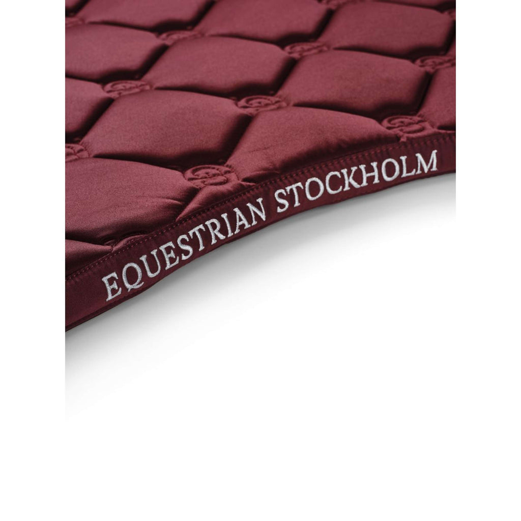 Equestrian Stockholm Tapis de Selle de Saut Bordeaux
