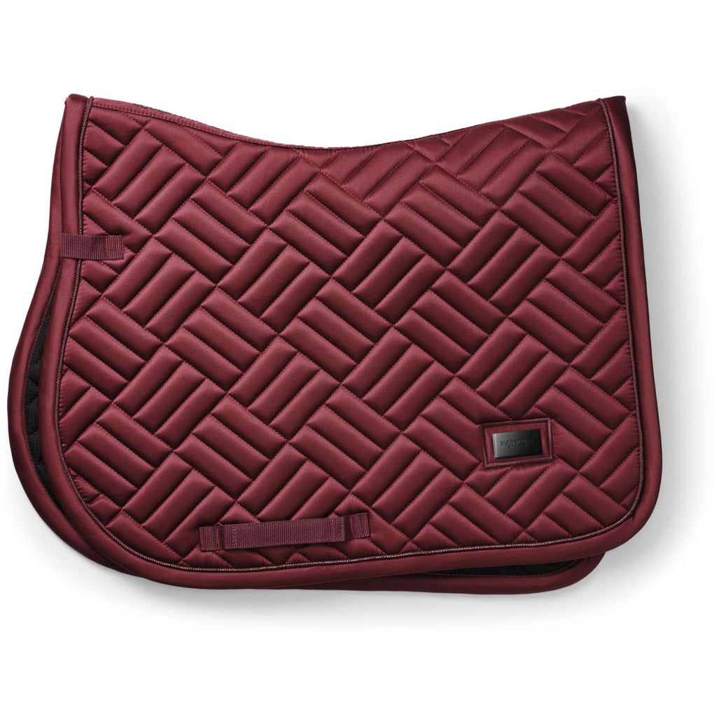 Equestrian Stockholm Tapis de Selle Modern de Saut Bordeaux