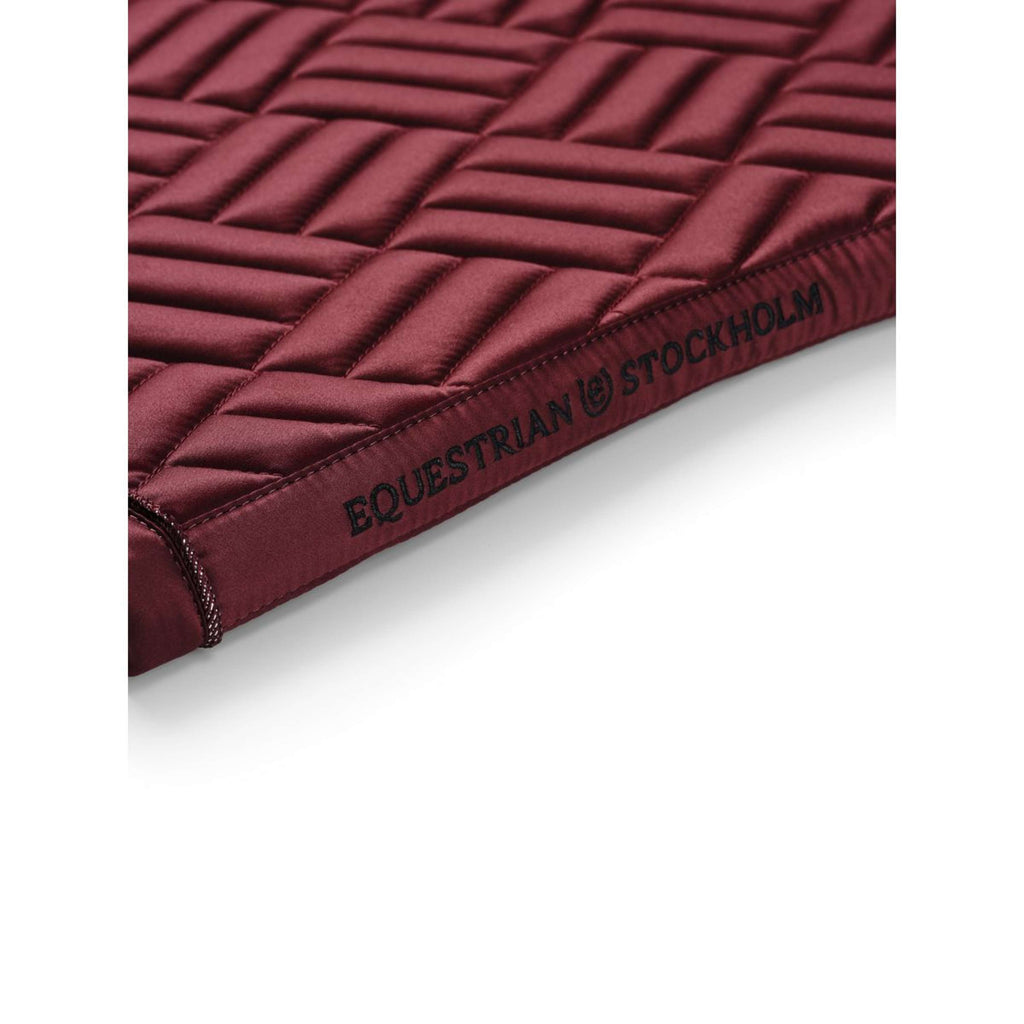Equestrian Stockholm Tapis de Selle Modern de Saut Bordeaux