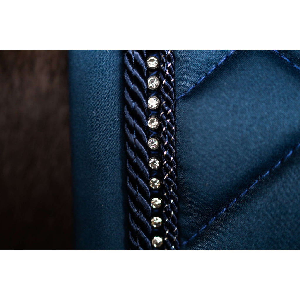 Equestrian Stockholm Tapis de Selle Crystal Shine Dressage Blue Meadow