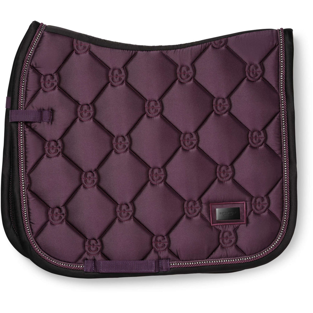 Equestrian Stockholm Tapis de Selle Crystal Shine Dressage Mauve Wine