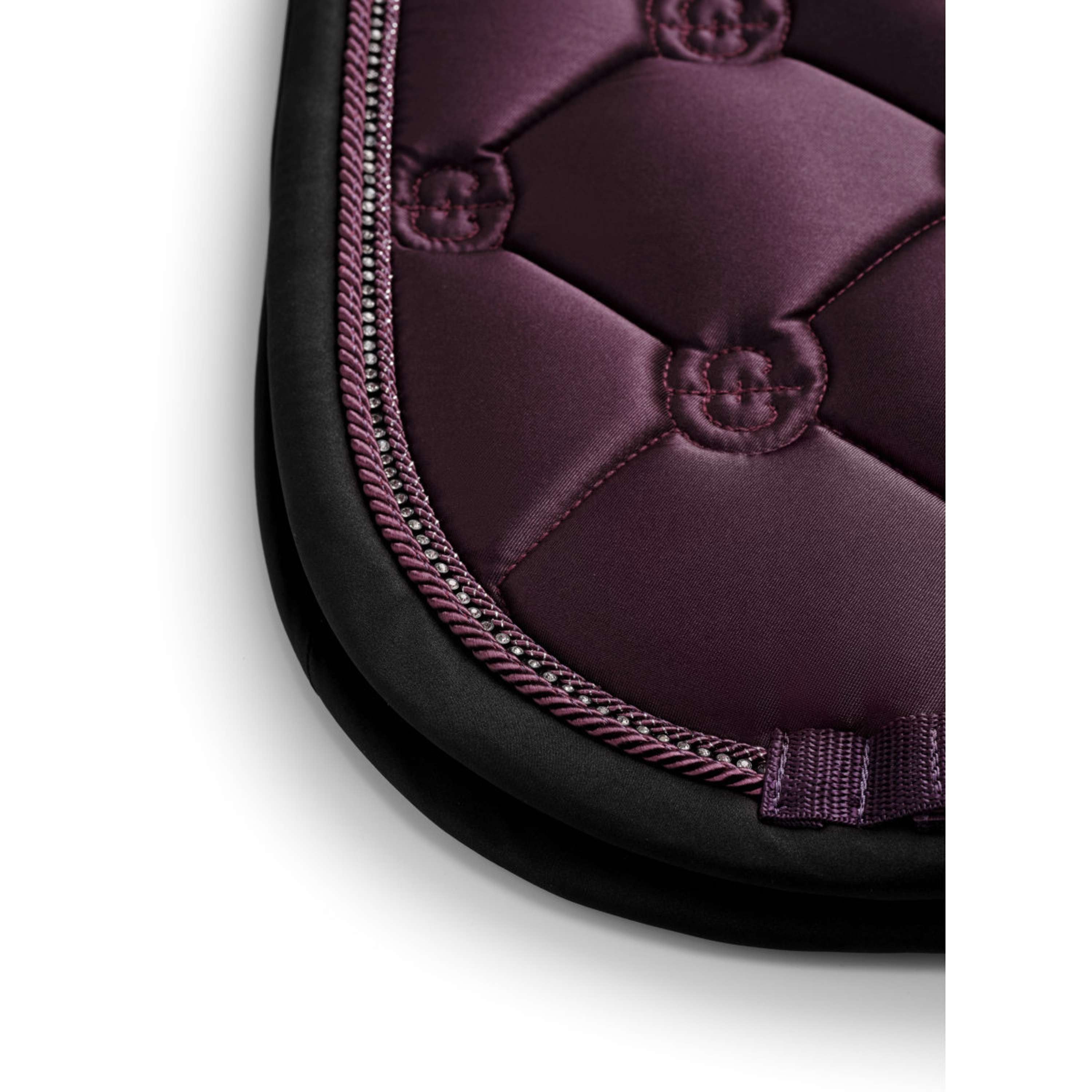Equestrian Stockholm Tapis de Selle Crystal Shine Dressage Mauve Wine