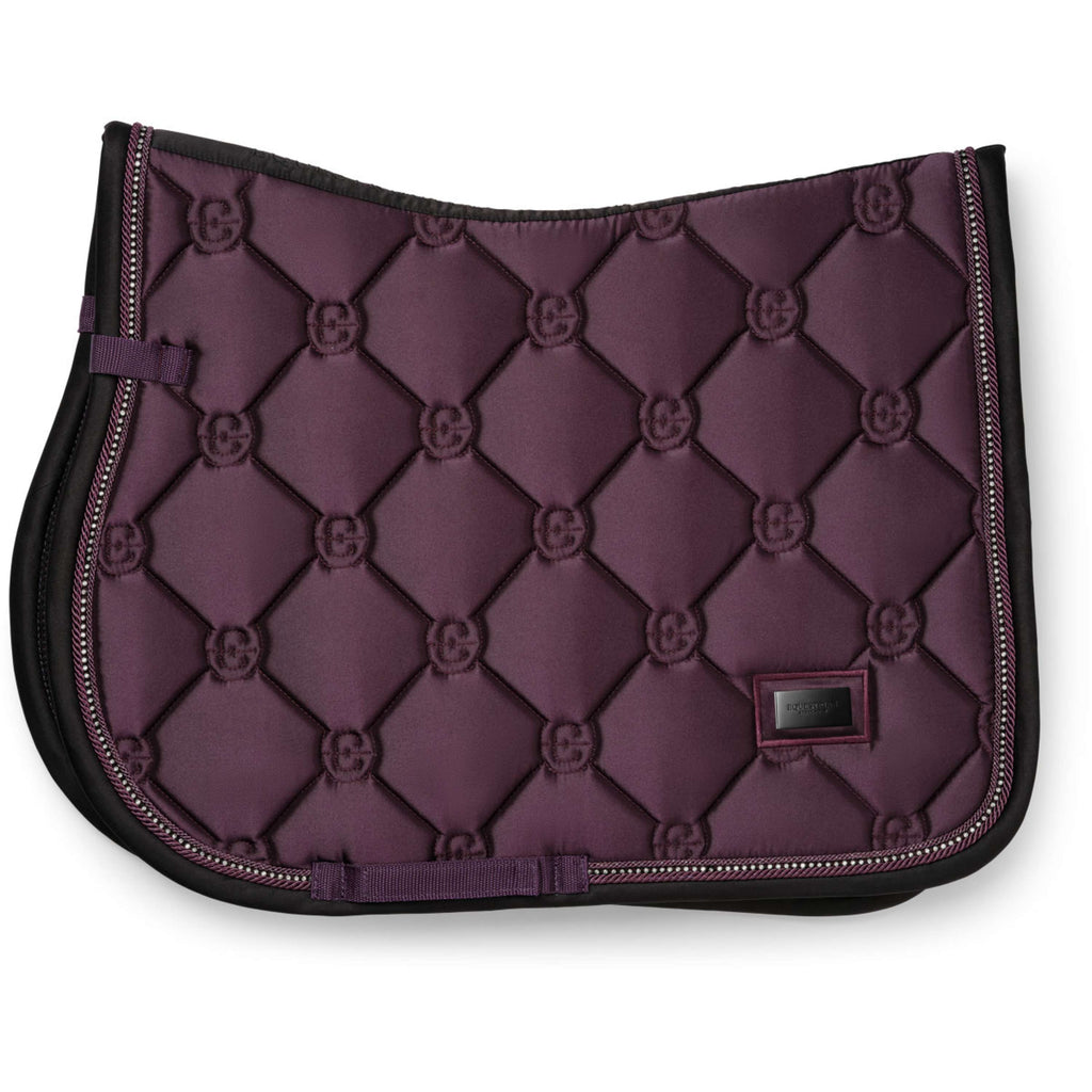 Equestrian Stockholm Tapis de Selle Crystal Shine de Saut Mauve Wine