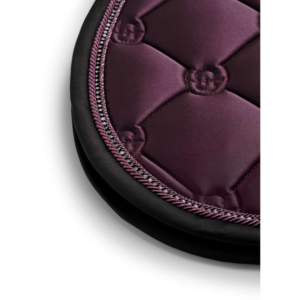 Equestrian Stockholm Tapis de Selle Crystal Shine de Saut Mauve Wine