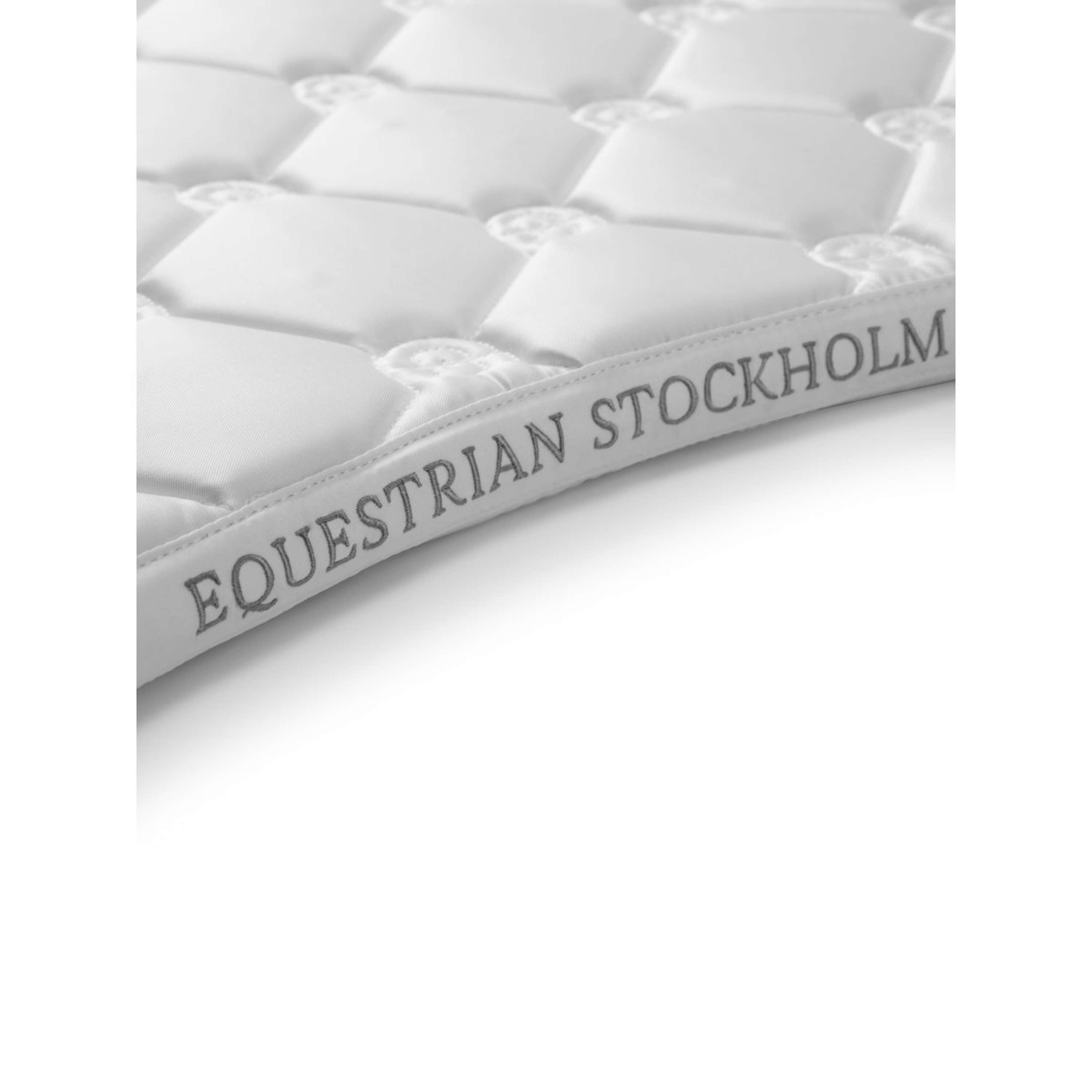 Equestrian Stockholm Tapis de Selle Crystal Shine Dressage Blanc