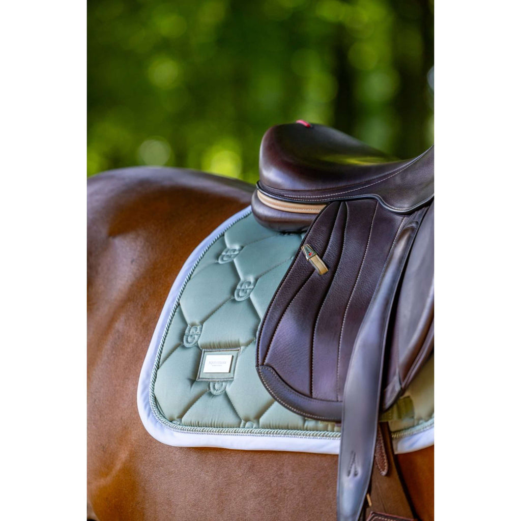 Equestrian Stockholm Tapis de Selle de Saut Pistachio White