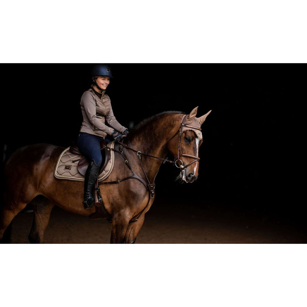 Equestrian Stockholm Tapis de Selle de Saut Champagne