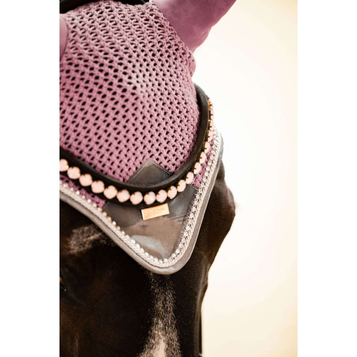Equestrian Stockholm Bonnet Anti-Mouches Rose