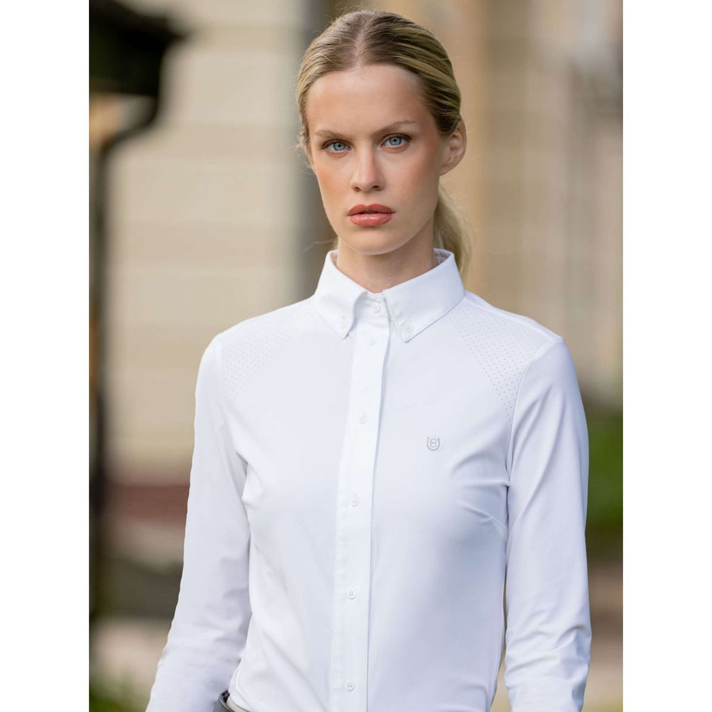 Equestrian Stockholm T-shirt de Concours Performance Blanc