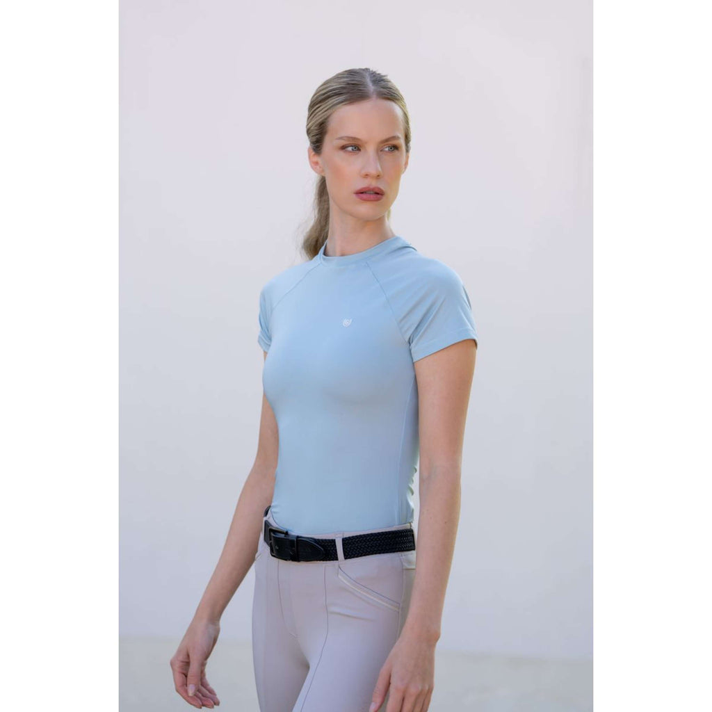 Equestrian Stockholm Chemise Dynamic Short Sleeve Ice Blue