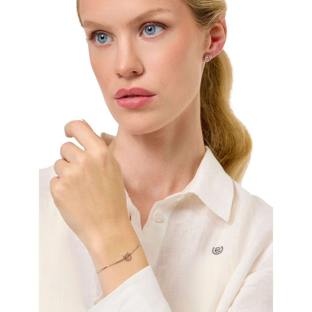 Equestrian Stockholm des Boucles d'Oreilles Logo Argent