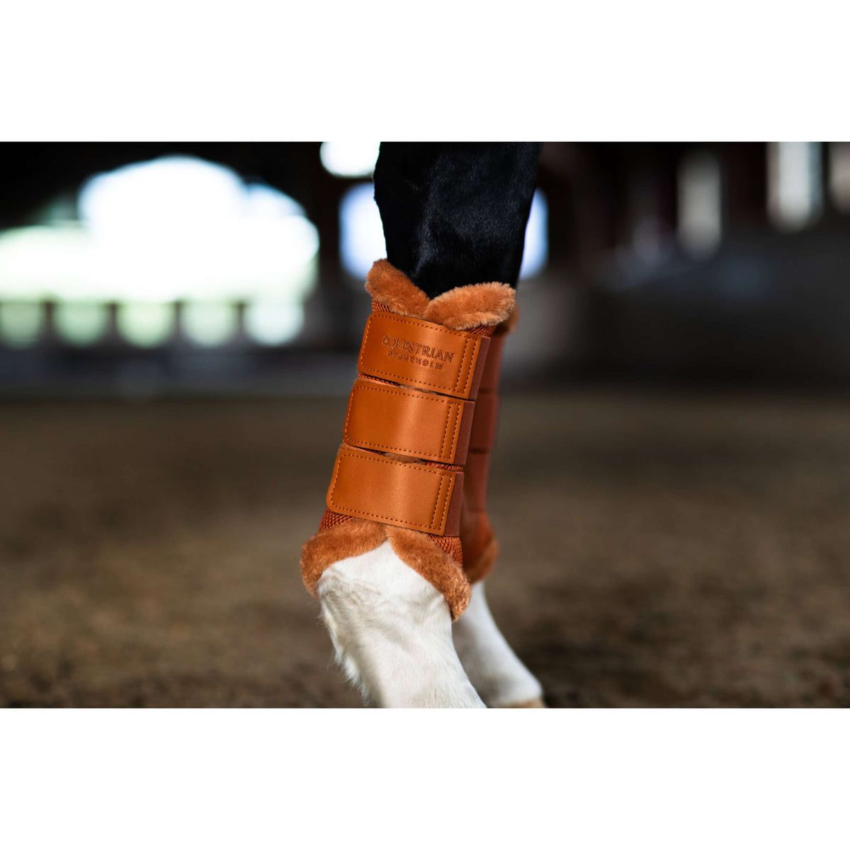 Equestrian Stockholm Guêtres Fur Mesh Chestnut