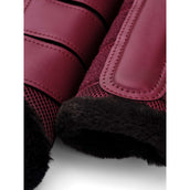 Equestrian Stockholm Guêtres Fur Mesh Merlot