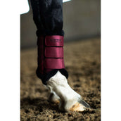 Equestrian Stockholm Guêtres Fur Mesh Merlot