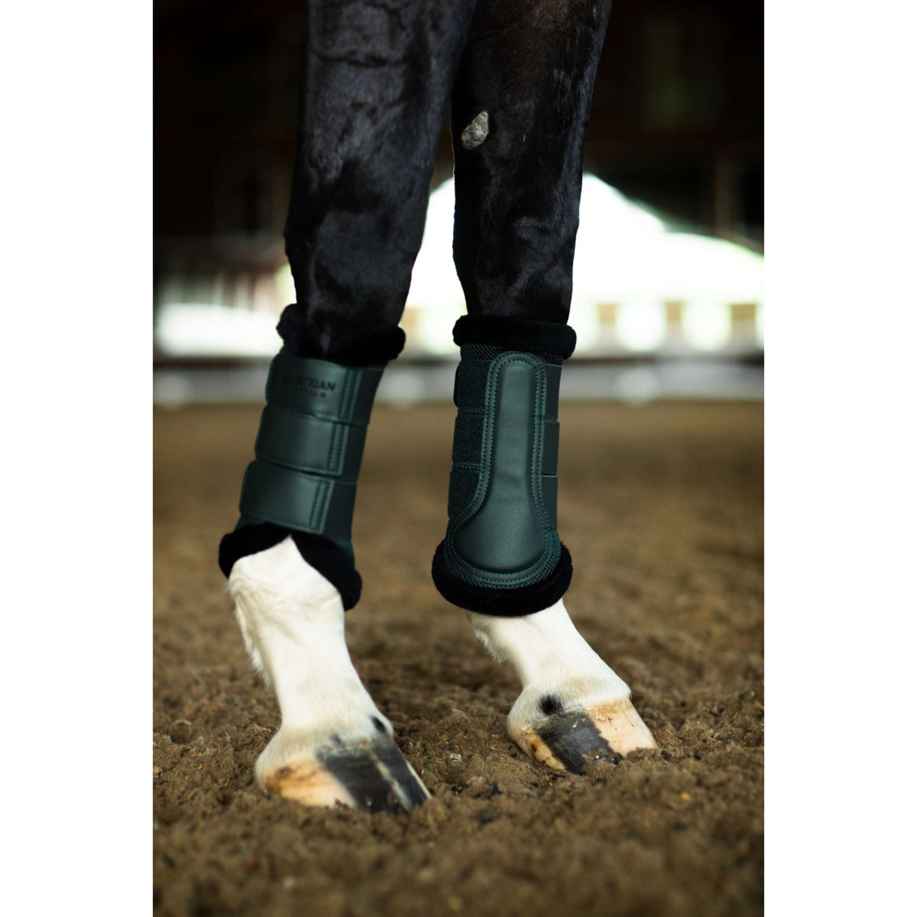 Equestrian Stockholm Guêtres Fur Mesh Sycamore Green