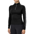 Equestrian Stockholm Knitted Zip Top Noir
