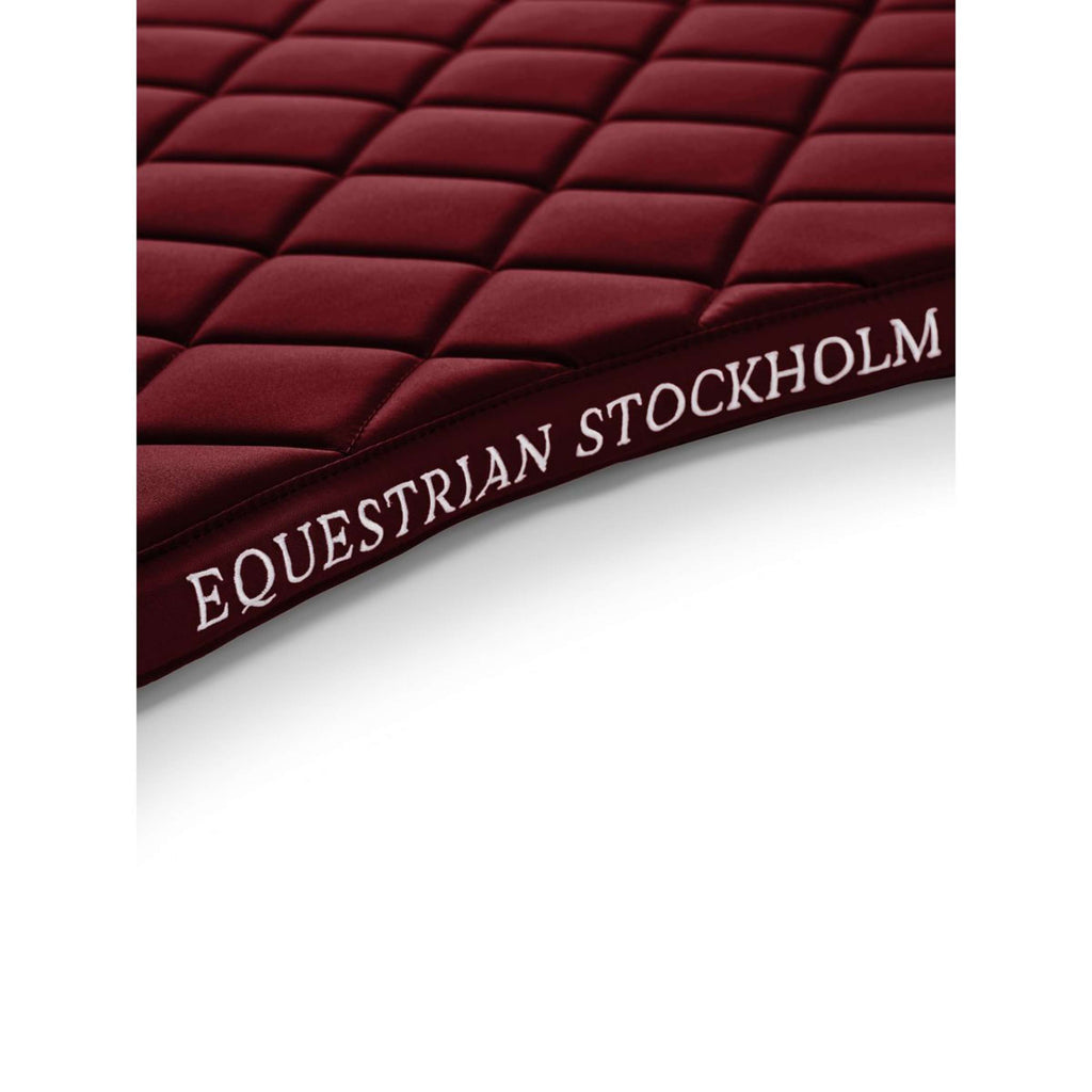 Equestrian Stockholm Tapis de Selle Line de Saut Bordeaux