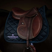 Equestrian Stockholm Tapis de Selle Line de Saut Marin
