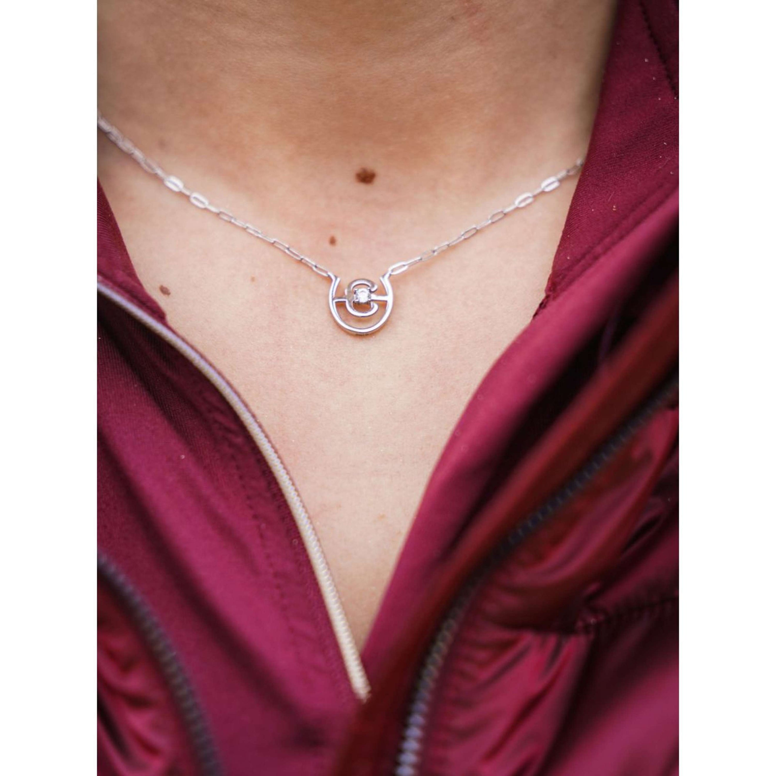 Equestrian Stockholm Collier Swarovski Crystal Argent Equestrian Stockholm Collier Swarovski Crystal Argent