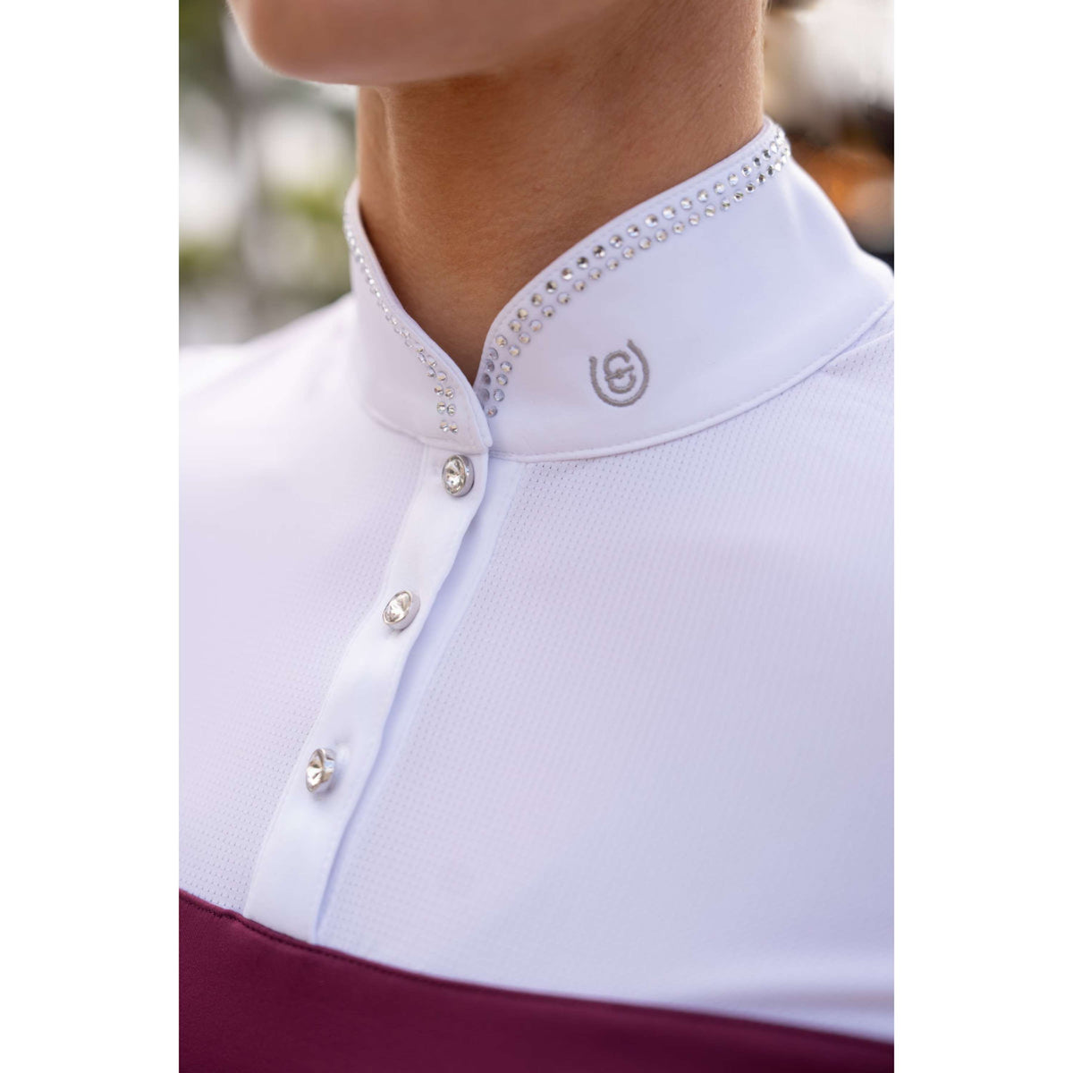 Equestrian Stockholm T-shirt de Concours Revenew Merlot