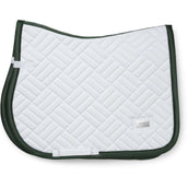 Equestrian Stockholm Tapis de Selle Modern de Saut Blanc/Sycamore Green