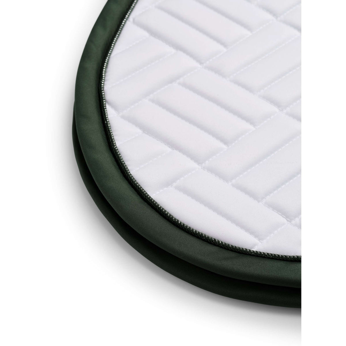 Equestrian Stockholm Tapis de Selle Modern de Saut Blanc/Sycamore Green