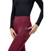 Equestrian Stockholm Legging d'Équitation Movement Full Grip Merlot