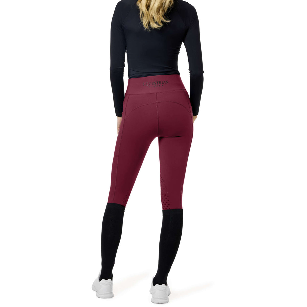Equestrian Stockholm Legging d'Équitation Movement Full Grip Merlot