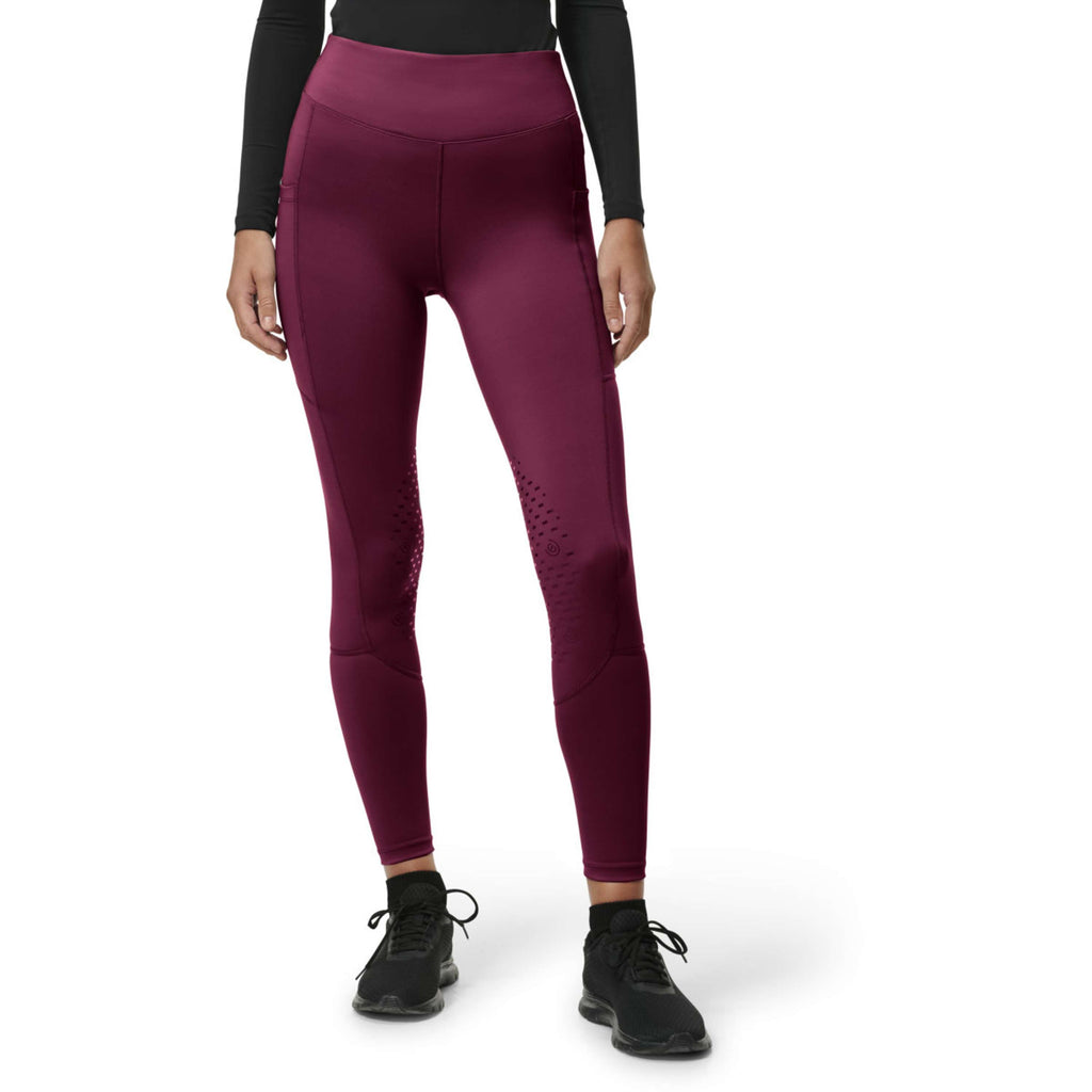 Equestrian Stockholm Legging d'Équitation Movement Full Grip Merlot