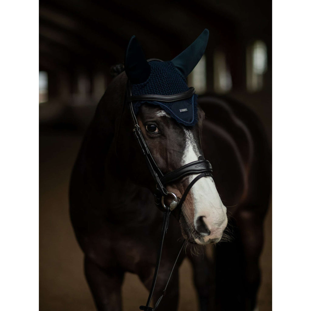 Equestrian Stockholm Bonnet Anti-Mouches Soundless Marine/Argent