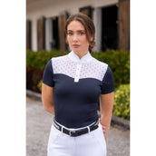 Equestrian Stockholm T-shirt de Concours Crystal Champion Marine