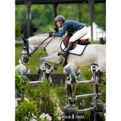 Equestrian Stockholm Tapis de Selle Modern de Saut Blanc/Noir
