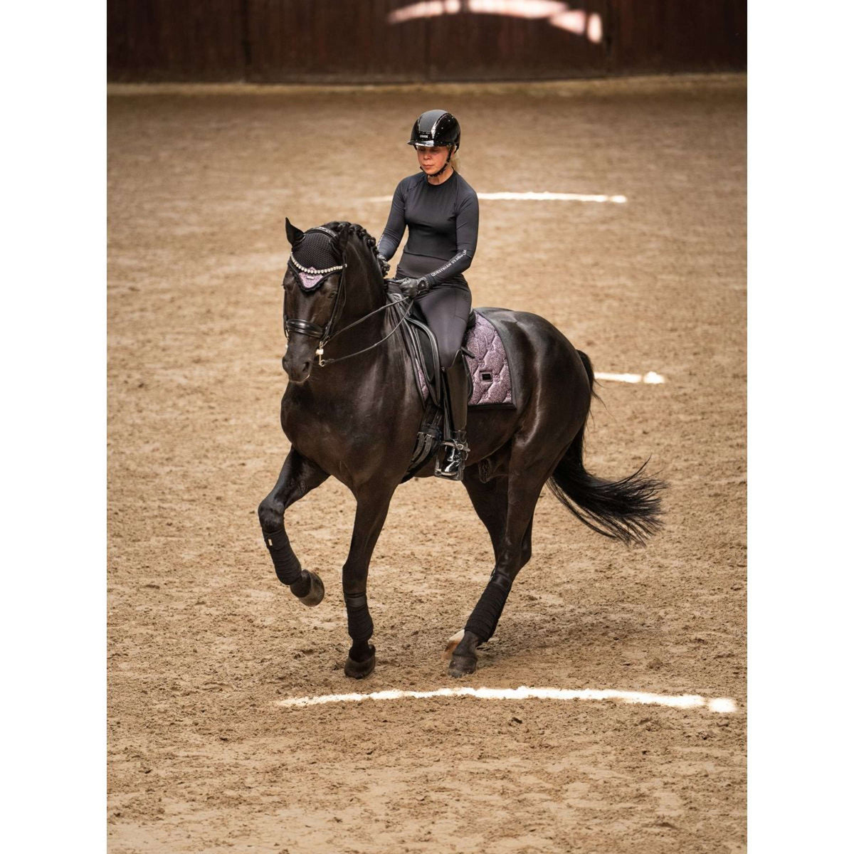 Equestrian Stockholm Tapis de Selle Dressage Purple Glimmer