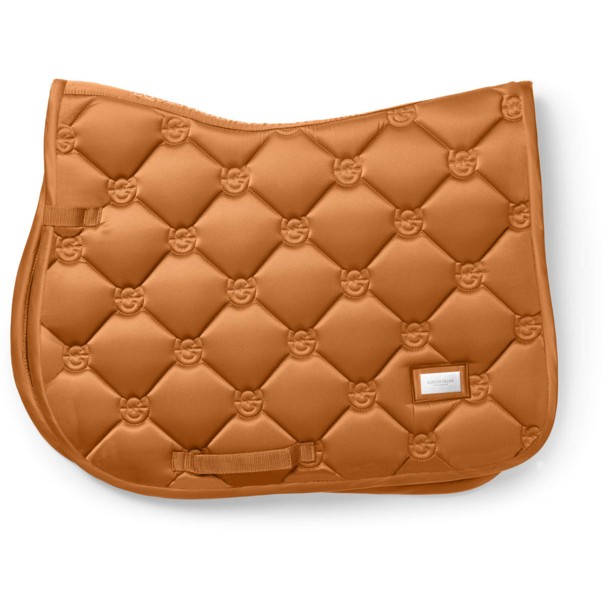 Equestrian Stockholm Tapis de Selle Satin de Saut Chestnut