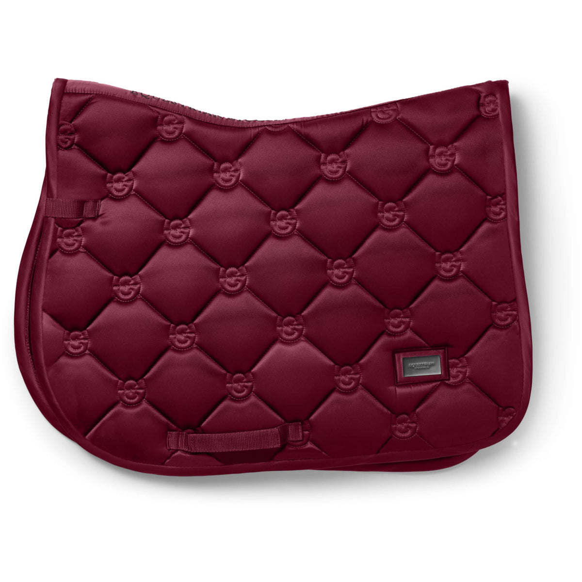 Equestrian Stockholm Tapis de Selle Satin de Saut Merlot