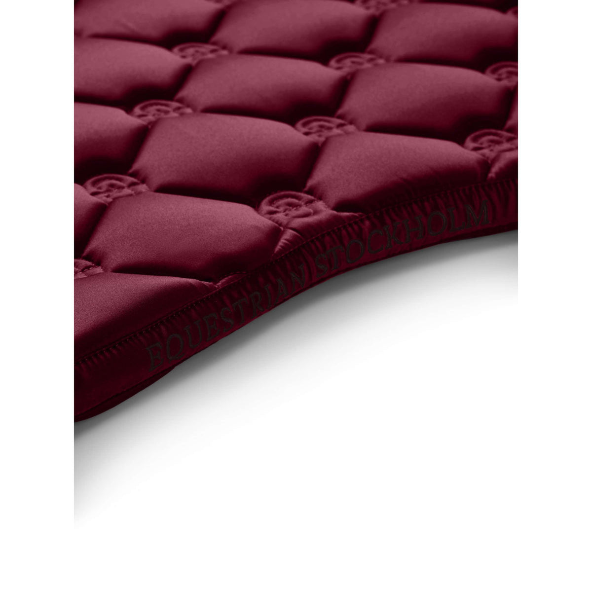 Equestrian Stockholm Tapis de Selle Satin de Saut Merlot