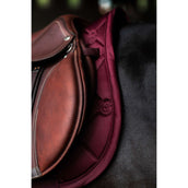 Equestrian Stockholm Tapis de Selle Satin de Saut Merlot