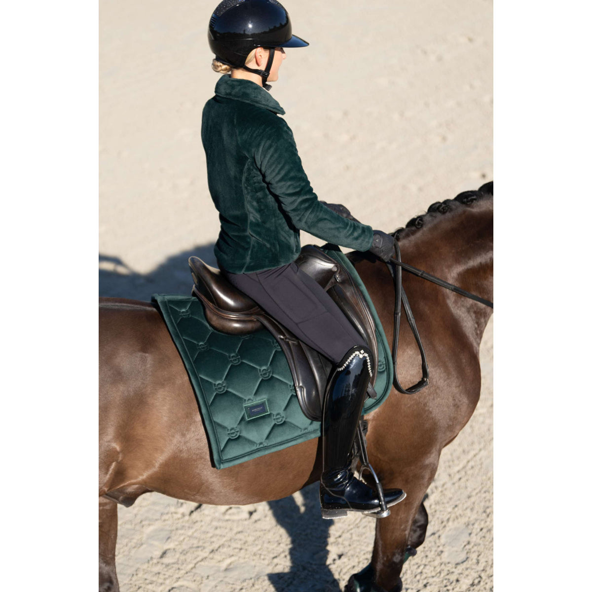 Equestrian Stockholm Blouson Polaire Velvet Sycamore Green