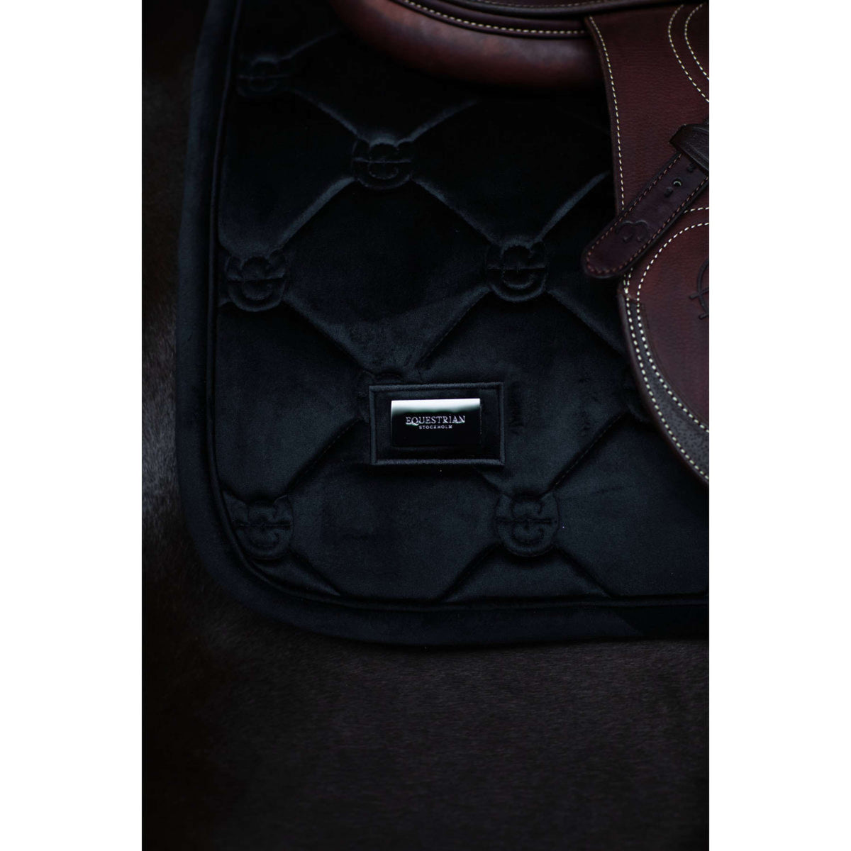 Equestrian Stockholm Tapis de Selle Velvet de Saut Noir