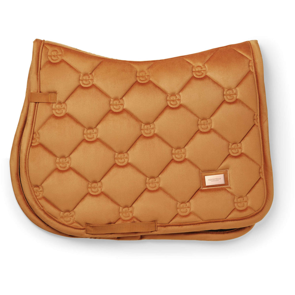 Equestrian Stockholm Tapis de Selle Velvet de Saut Chestnut