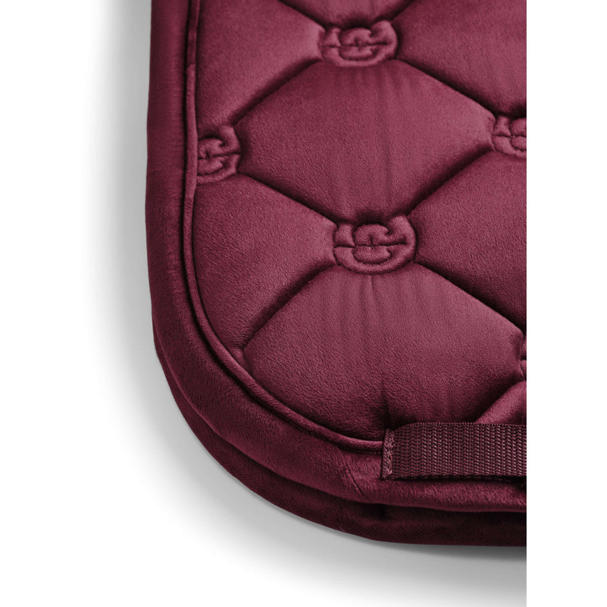 Equestrian Stockholm Tapis de Selle Velvet Dressage Merlot